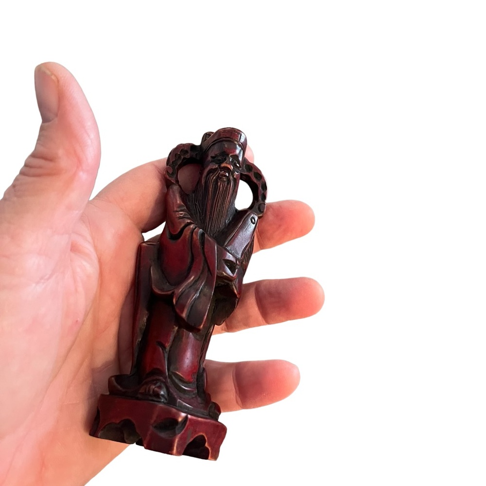 Hand Crafted Red Figurine Set - Picture 2 of 14